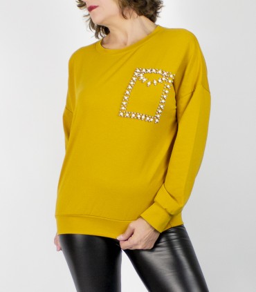 Sudadera perlas
