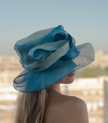 Pamela azul fibra natural