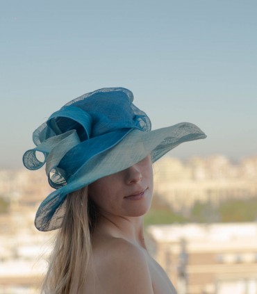 Pamela azul fibra natural