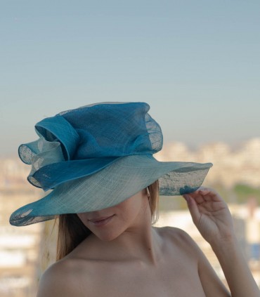 Pamela azul fibra natural