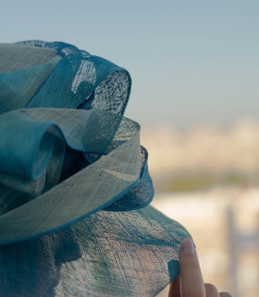 Pamela azul fibra natural