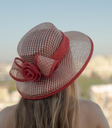 Pamela roja fibra natural