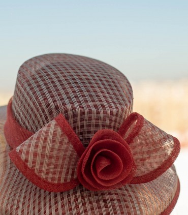 Pamela roja fibra natural