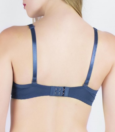 Conjunto lencería azul antracita