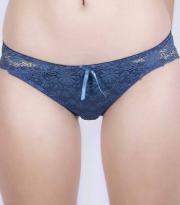 Conjunto lencería azul antracita