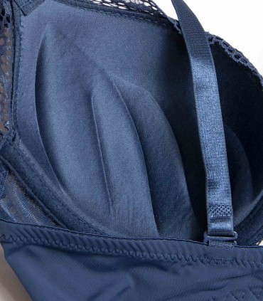 Conjunto lencería azul antracita