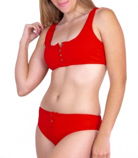 Bikini botones rojo