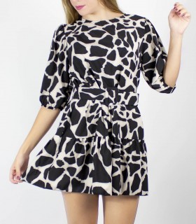 Vestido animal print