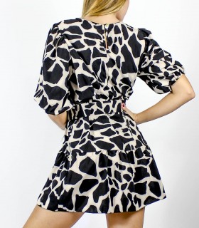 Vestido animal print