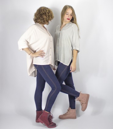 Camisa boho efecto lavado