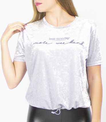 Camiseta terciopelo