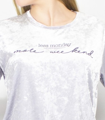 Camiseta terciopelo