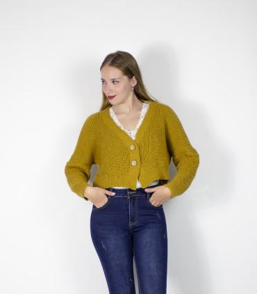 Chaqueta corta botones